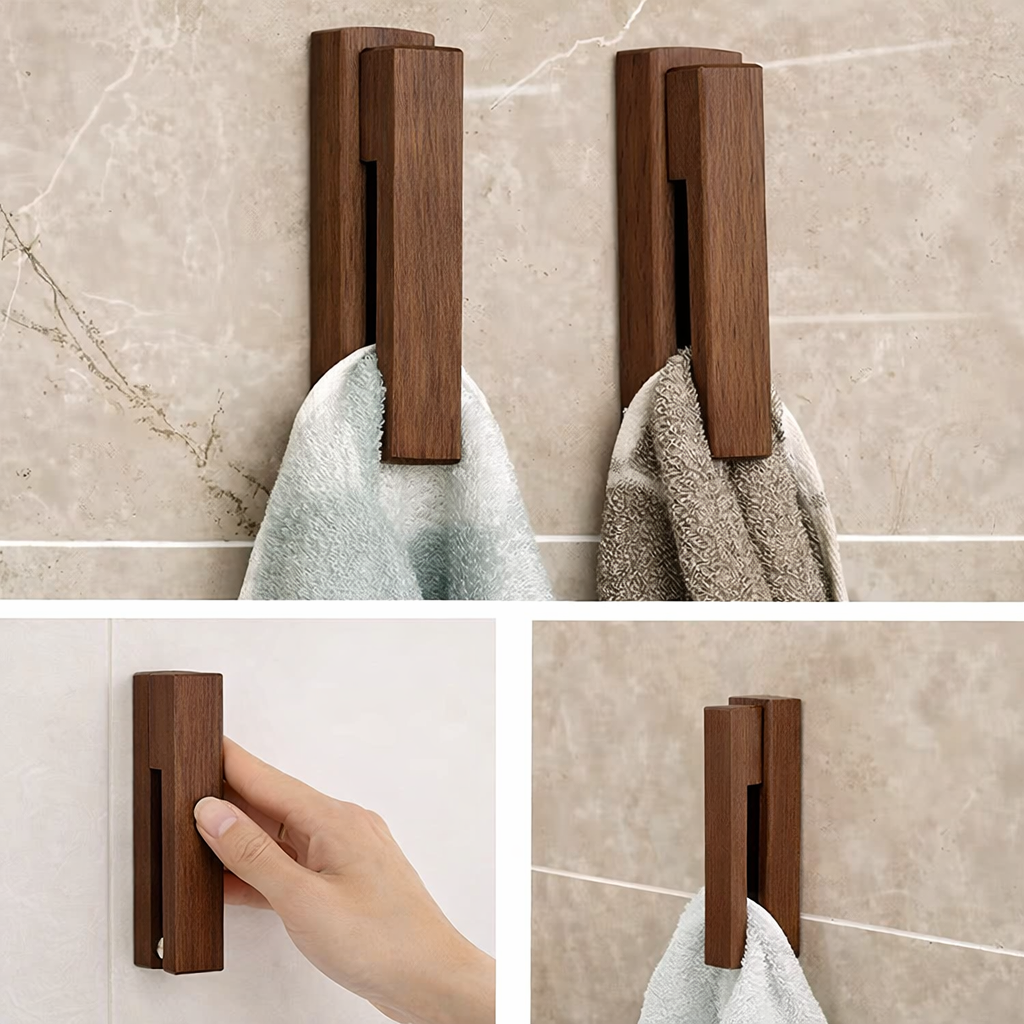 Nordic Hook - Självhäftande väggkrok i trä